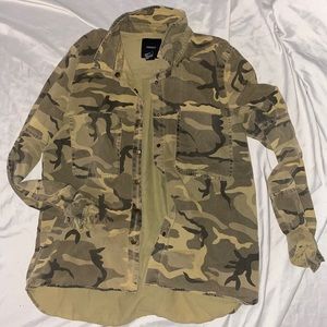 Camo shacket